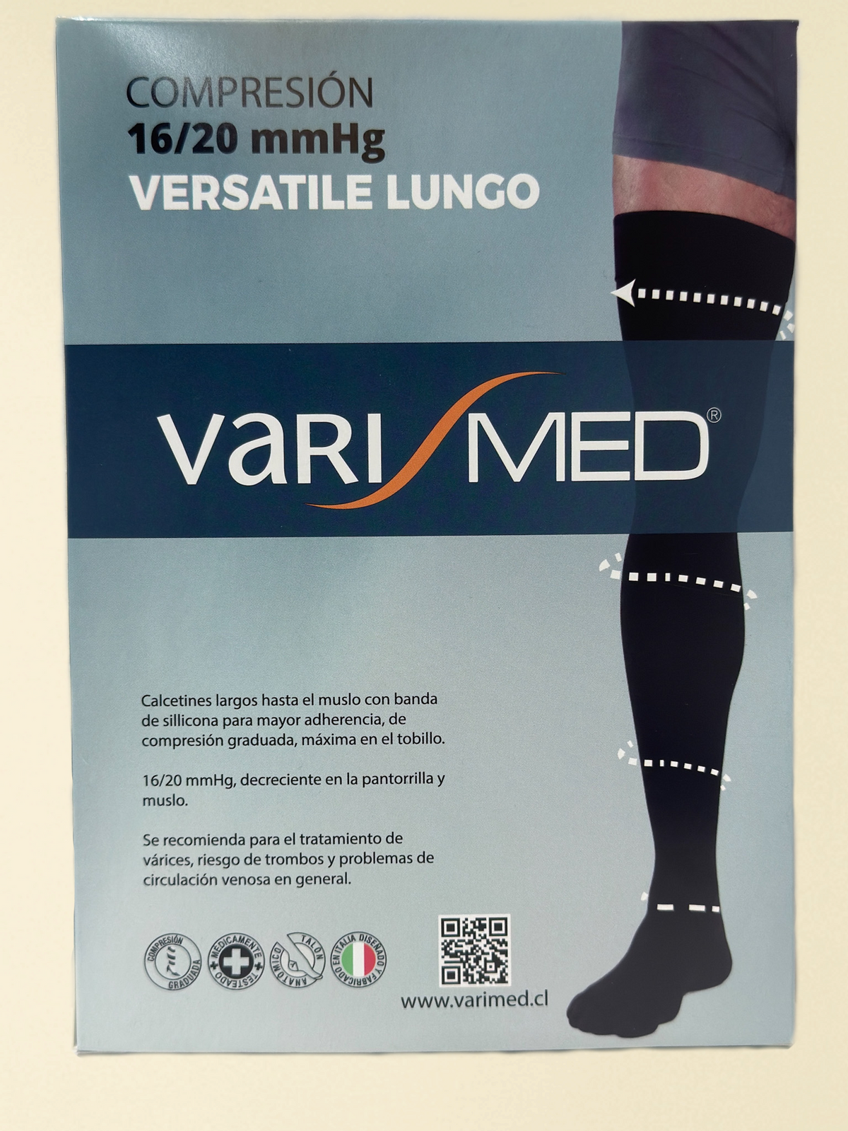 Versatile Lungo compresion graduada 16-20 mmHg
