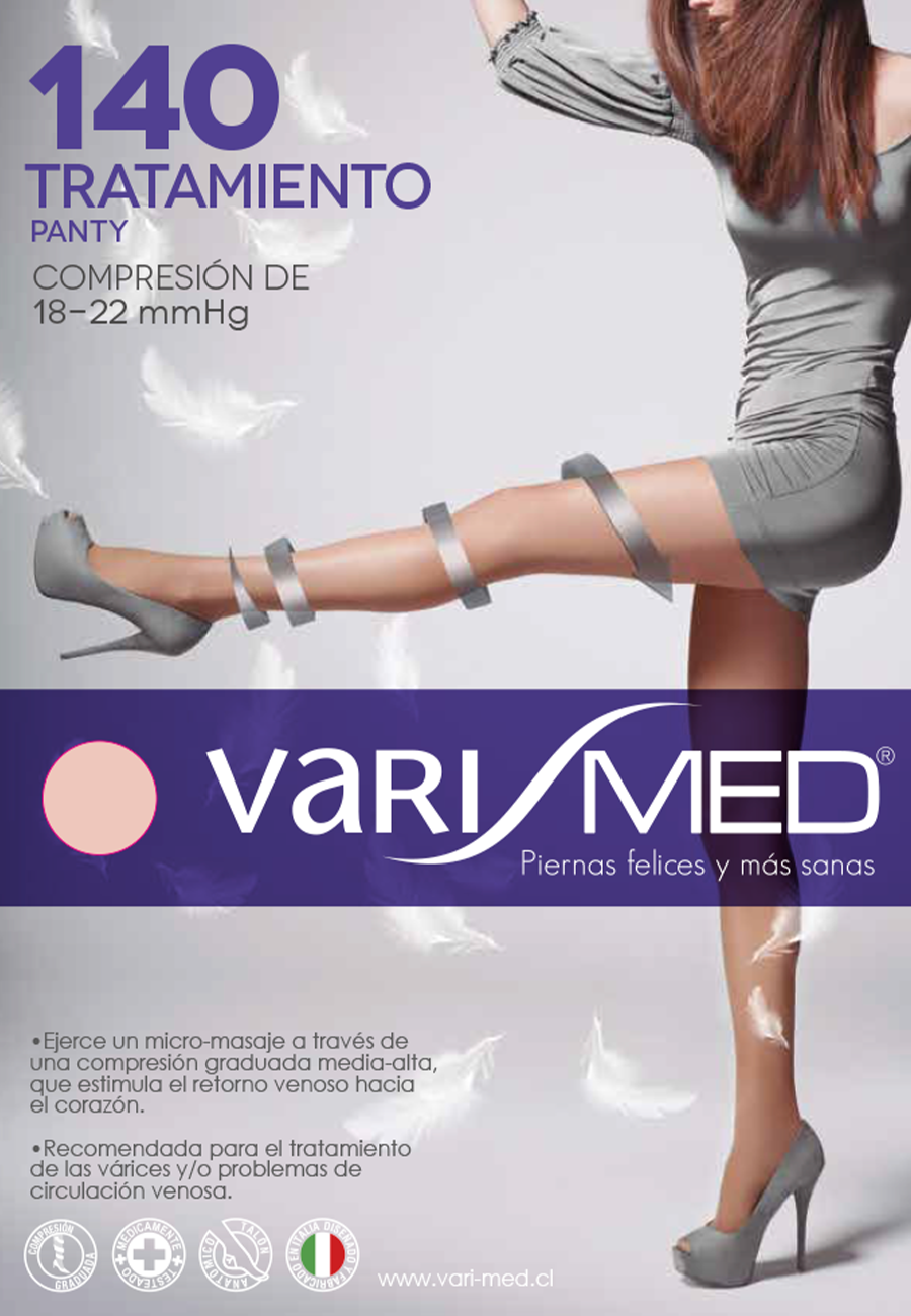 Panty Varimed 140 compresión graduada 18-22 mmHg = 15-20 mmHg