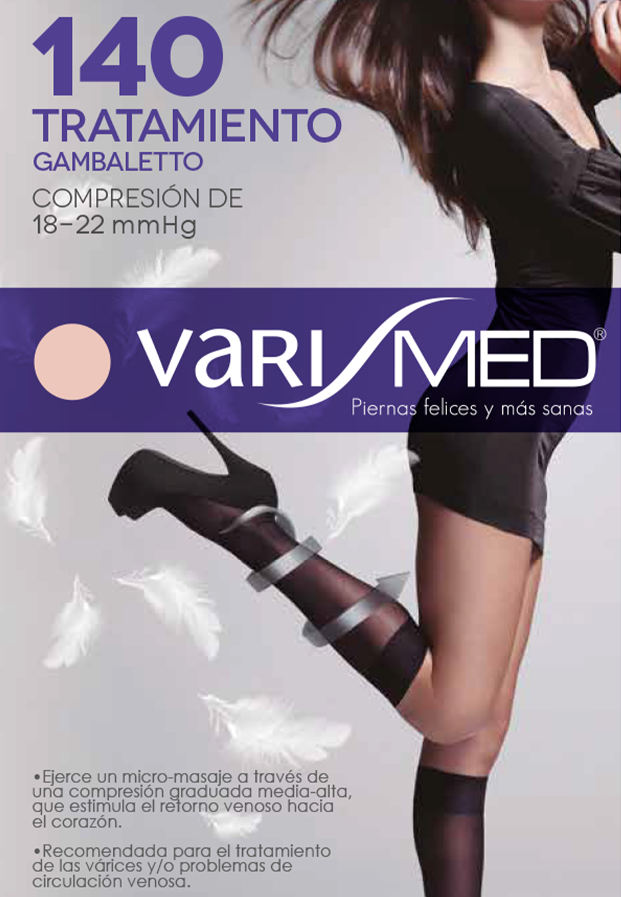 Mini Media Varimed 140 compresión graduada 18-22 mmHg = 15-20 mmHg