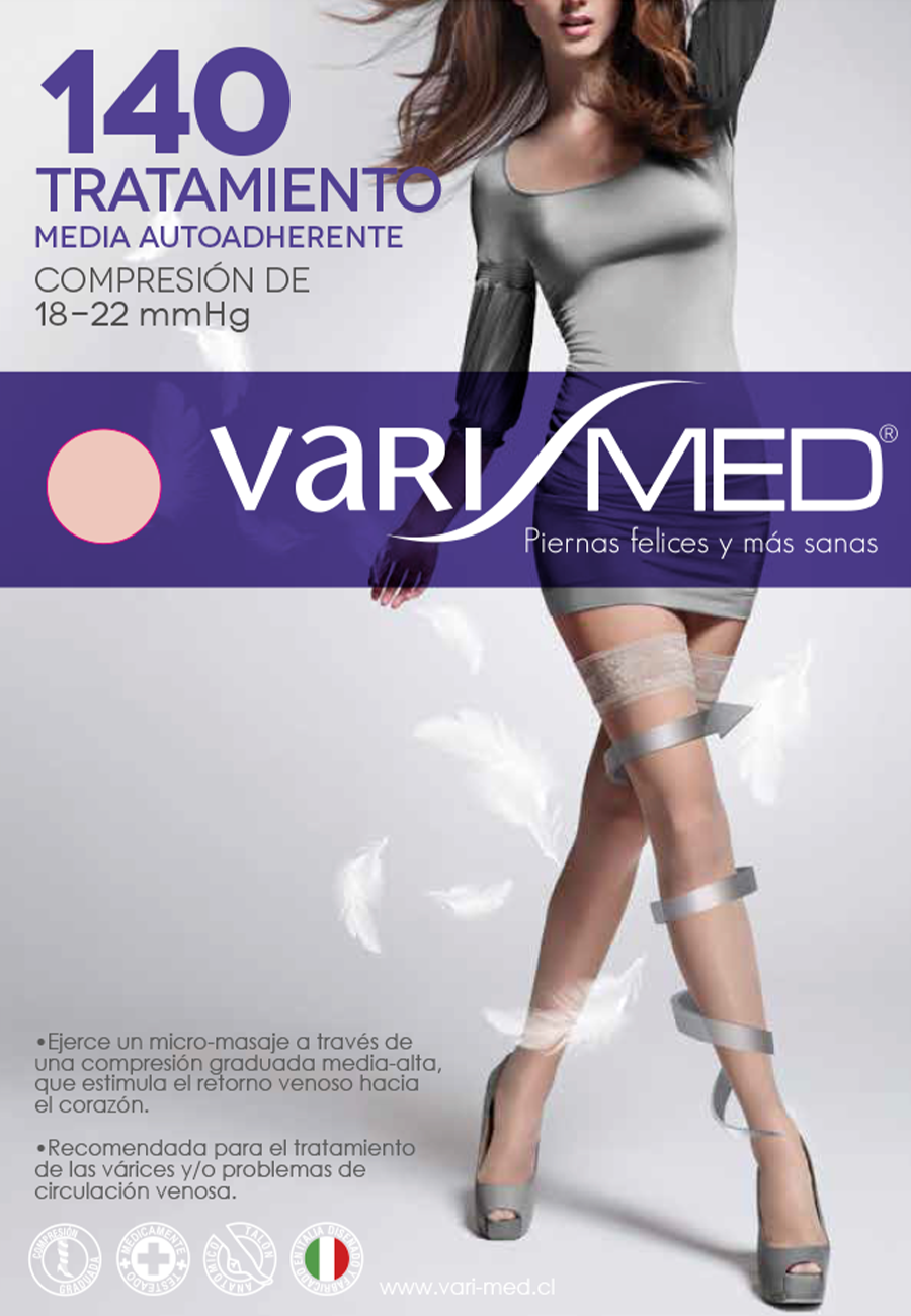 Media Varimed 140 compresión graduada 18-22 mmHg = 15-20 mmHg